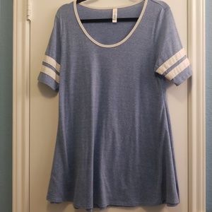Lularoe Sport Stripe Perfect Tee